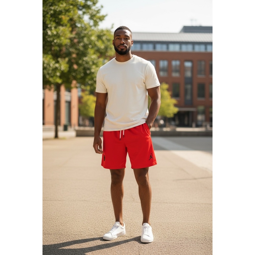 Jordan Paris Saint-Germain PSG Mesh‎ Basketball Shorts Red Mens Athletic Soccer